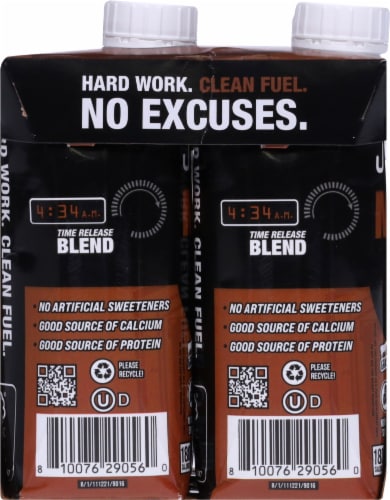 Jocko Fuel Molk Chocolate Protein Shakes Perspective: left