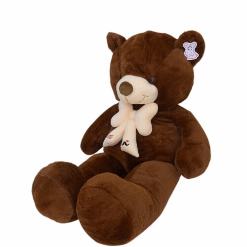 Teddy Bear | Bear Stuffed Animal | Barley Coco Faux Fur Bear | 39 Inches Perspective: left