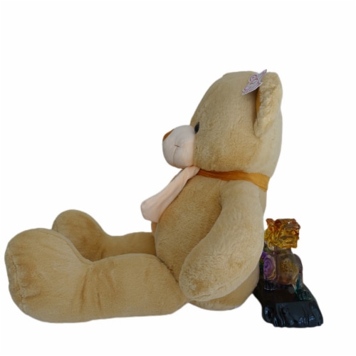 Teddy Bear | Pennie Brown Faux Fur Bear | 32 Inches Perspective: left