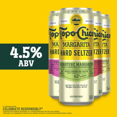 Topo Chico Margarita Hard Seltzer Variety Pack Perspective: left
