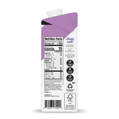 Super Coffee® Sweet Cream Zero Sugar Coffee Creamer Perspective: left