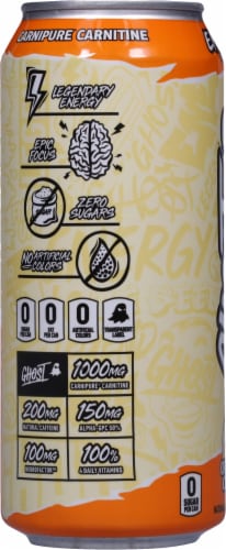 Ghost® Orange Cream Energy Drink Perspective: left