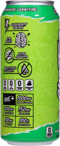 Ghost® Warheads Sour Green Apple Energy Drink Perspective: left