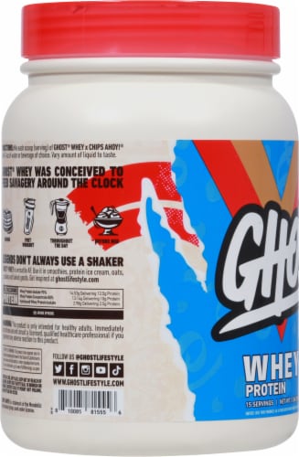 Ghost® Chips Ahoy® Whey Protein Powder Perspective: left