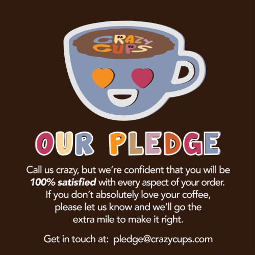 Crazy Cups Decaf Flavored Ground Coffee Variety Pack Medium Roast Perspective: left