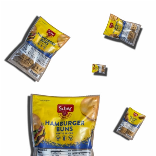 Schar Gluten Free Bread Combo Packs (Hot Dog & Burger) | 4 Packs | Tribeca Curations Perspective: left