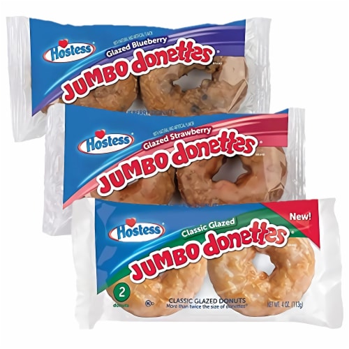Hostess Donettes and Jumbo Donettes 7 Flavor Donut Lovers Variety Pack by Tribeca Curations | Perspective: left
