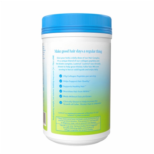 Vital Proteins® Unflavored Hair Complex Dietary Supplement Perspective: left