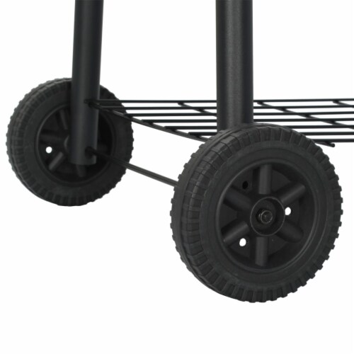 vidaXL Classic Charcoal BBQ Offset Smoker Perspective: left