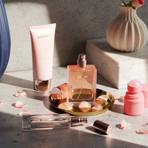 5-Pc. Floral Dream Gift Set with Eau de Parfum, Deodorant, Lotion & Cologne Perspective: left