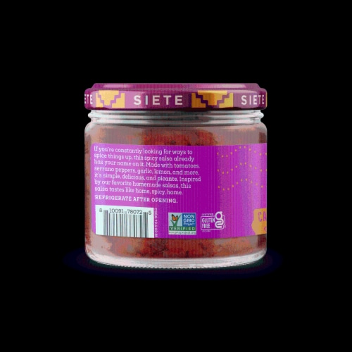 Siete Casera Spicy Salsa Roja Perspective: left