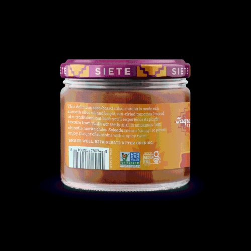 Siete Taqueria Style Salsa Soleada Perspective: left