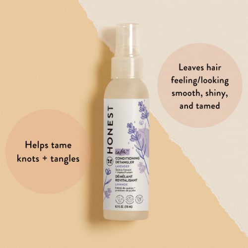The Honest Company Calm Lavender Conditioning Detangler Perspective: left