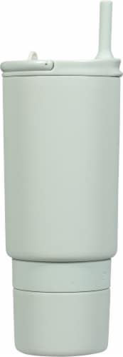 Ello® Pop & Fill 30oz Stainless Steel Water Bottle - Sage Perspective: left