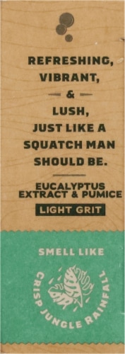 Dr. Squatch® Men's Natural Bar Soap Rainforest Rapids Light Grit Perspective: left
