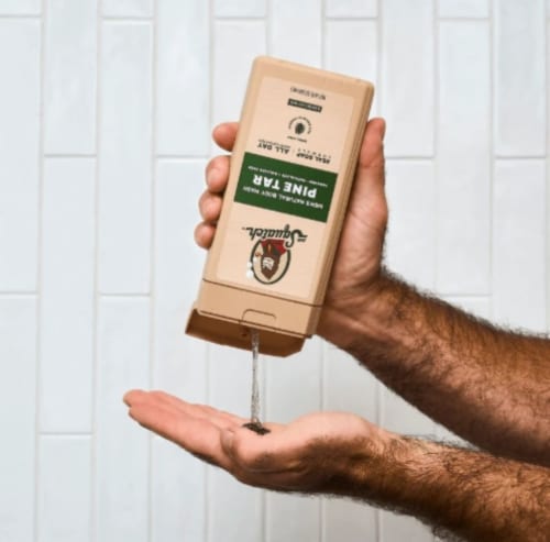 Dr. Squatch® Pine Tar Natural Body Wash Perspective: left