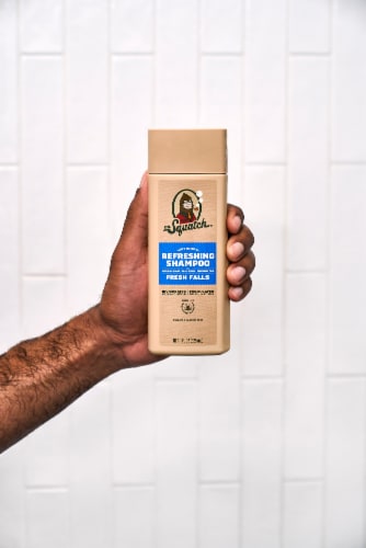 Dr. Squatch® Fresh Falls Shampoo Perspective: left