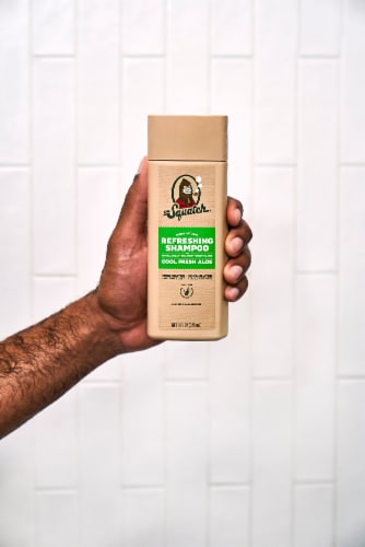 Dr. Squatch® Cool Fresh Aloe Men's Natural Shampoo Perspective: left