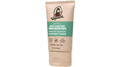 Dr. Squatch® Men's Natural Anti-Chafe Precision Deodorant Rainforest Rapids Aluminum + Talc Free Perspective: left