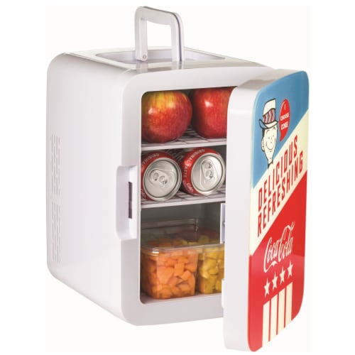 Cooluli Coca-Cola Americana 10 Liter Portable Compact Mini Fridge Perspective: left