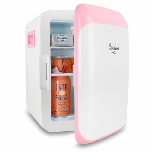 Cooluli Classic 10 Liter Portable Compact Mini Fridge - Pink Perspective: left