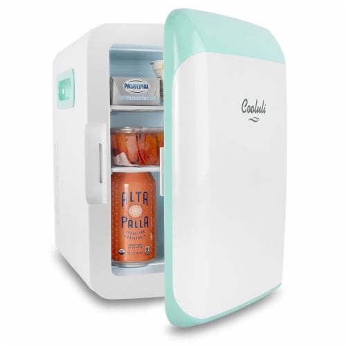 Cooluli Classic 10 Liter Portable Compact Mini Fridge - Turquoise Perspective: left
