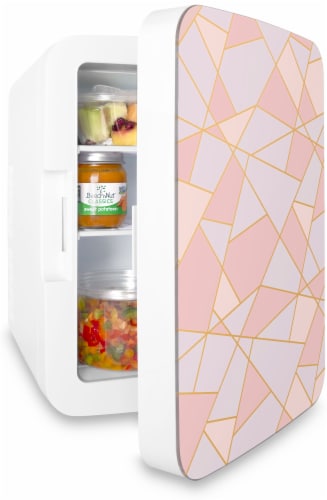 Cooluli Infinity 10 Liter Portable Compact Mini Fridge - Fractal Pink Perspective: left
