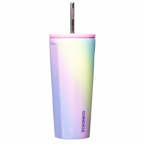 Corkcicle Cold Cup - Rainbow Unicorn Perspective: left