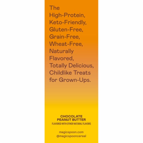 Magic Spoon® High-Protein Gluten-Free Chocolate Peanut Butter Cereal Treat Bars Perspective: left