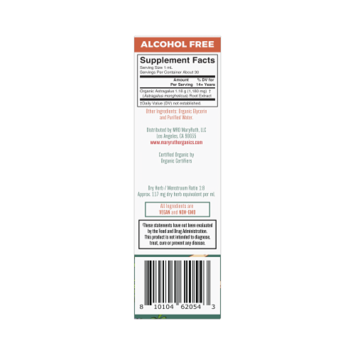 Maryruth's® Organic Astragalus Root Liquid Extract Perspective: left