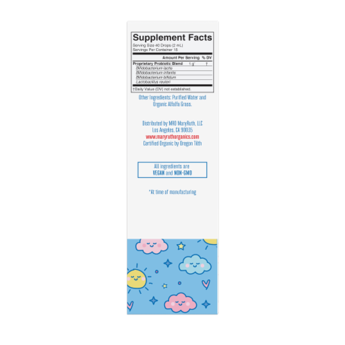 MaryRuth's® Kids Organic Unflavored Liquid Probiotic Perspective: left