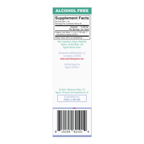 Maryruth's® Organic Sea Moss Liquid Extract Perspective: left