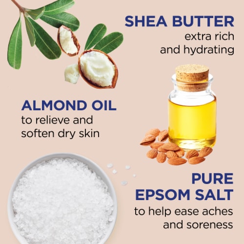 Dr Teal's® Pure Espom Salt Soaking Solution Shea Butter & Almond Oil Perspective: left