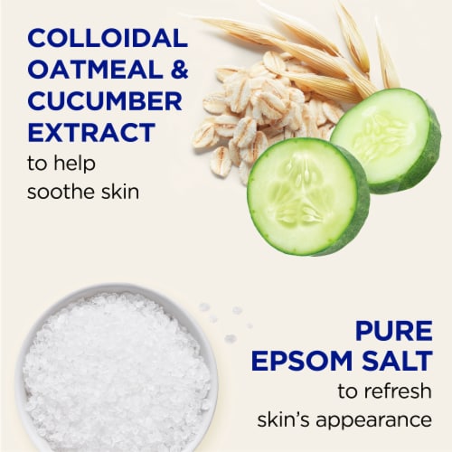 Dr Teal's® Pure Espom Salt Sensitive Skin with Colloidal Oatmeal & Cucumber Extract Perspective: left