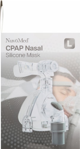 NuvoMed® CPAP Nasal Silicone Mask Perspective: left