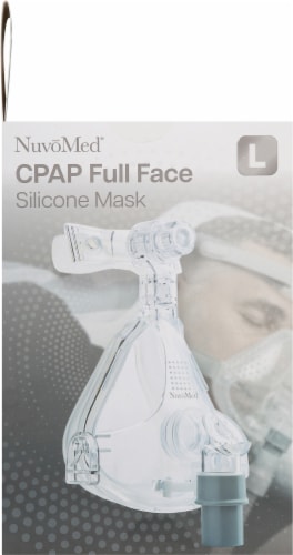 NuvoMed CPAP Complete Face Silicone Mask Perspective: left