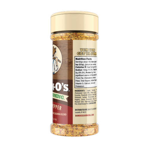 Dan-O's® Red Pepper Cheesoning® Perspective: left