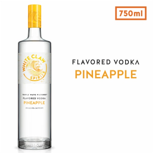 White Claw Hard Spirits Pineapple Flavored Vodka Perspective: left