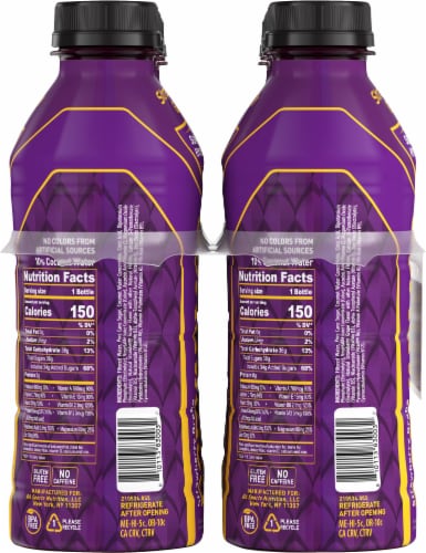 BODYARMOR SuperDrink® Mamba Forever Strawberry Grape Sports Drink Multipack Bottles Perspective: left