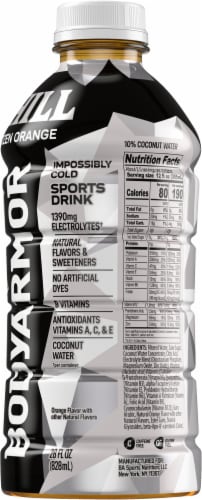BODYARMOR Frozen Orange Electrolyte Sports Drink Perspective: left