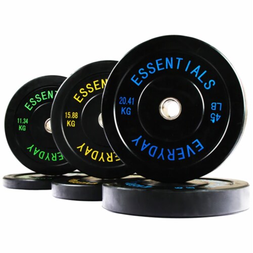 BalanceFrom Everyday Essentials 45 Pound Olympic Weight Plate 1 Pair Black 1 Piece King Soopers