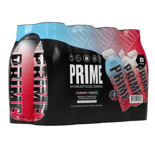 Prime Hydration Cherry Freeze Pack Perspective: left