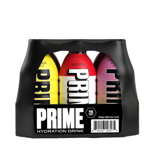 Prime Hydration Drink Variety Pack Perspective: left