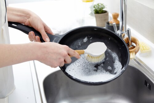 OXO Good Grips Soap Dispensing Dish Scrub - Black, 12 in - Fry's Food Stores