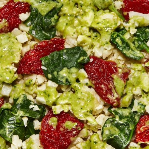 Daily Harvest Cauliflower Rice + Pesto Harvest Bowl Perspective: left