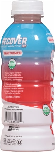 Recover™ Fruit Punch Hydration Water Bottle Perspective: left