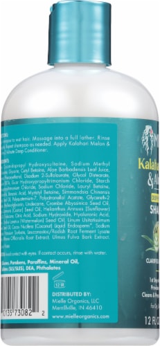 Mielle® Kalahari Melon & Aloe Vera Deep Hydration Shampoo Perspective: left