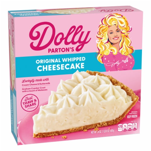 Dolly Parton's Original Whipped Thaw-and-Serve Cheesecake Perspective: left