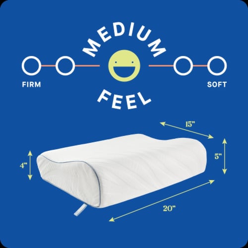 Sealy® Dreamlife Contour Bed Pillow Perspective: left