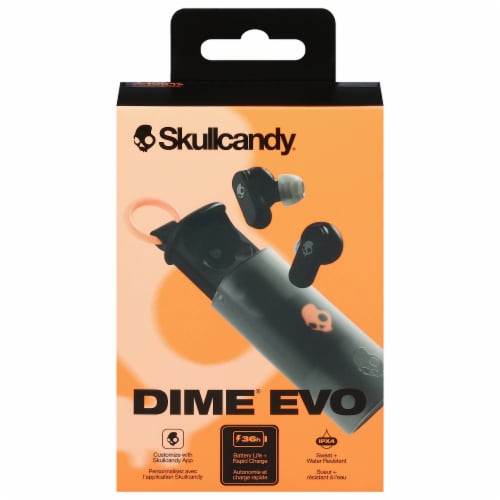 Skullcandy Dime Evo True Wireless In-ear Earbuds - Black Perspective: left